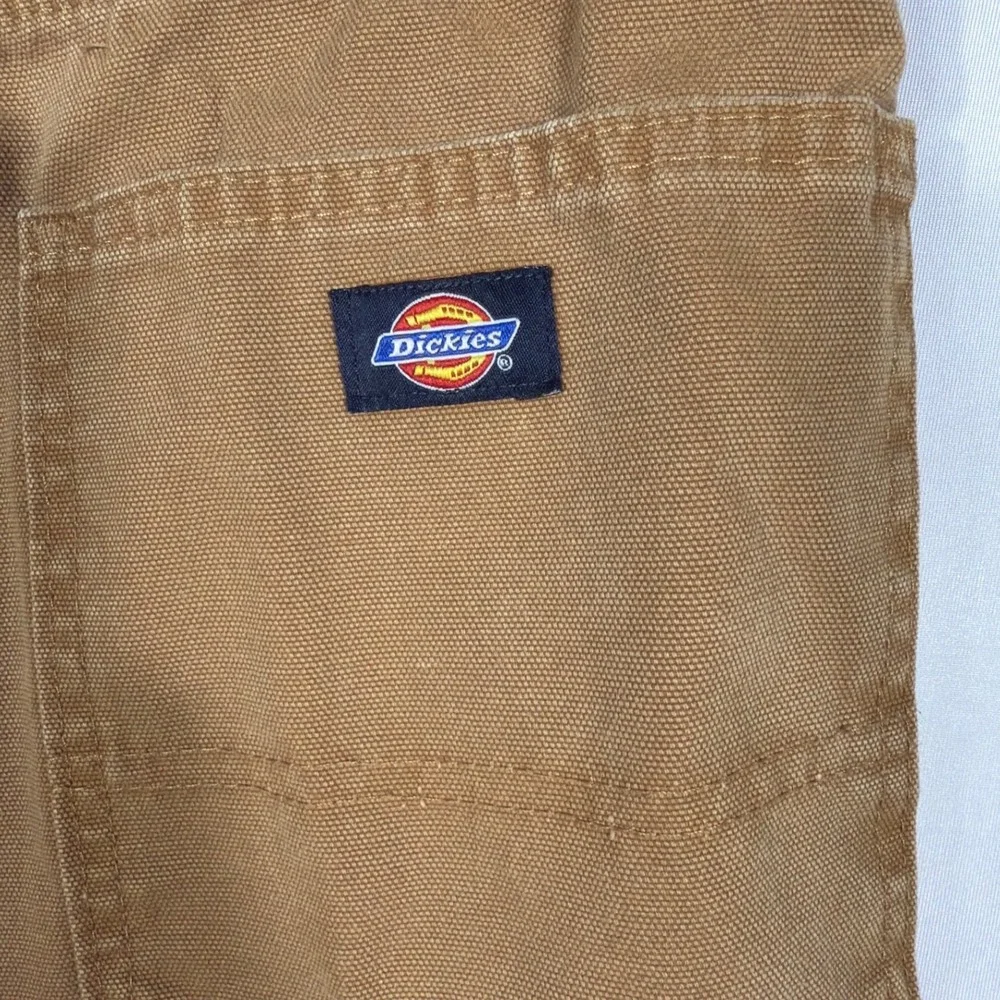Vtg Dickies Duck Canvas Carpenter Pants 40x30 Brown Relaxed Fit Workwear Utility